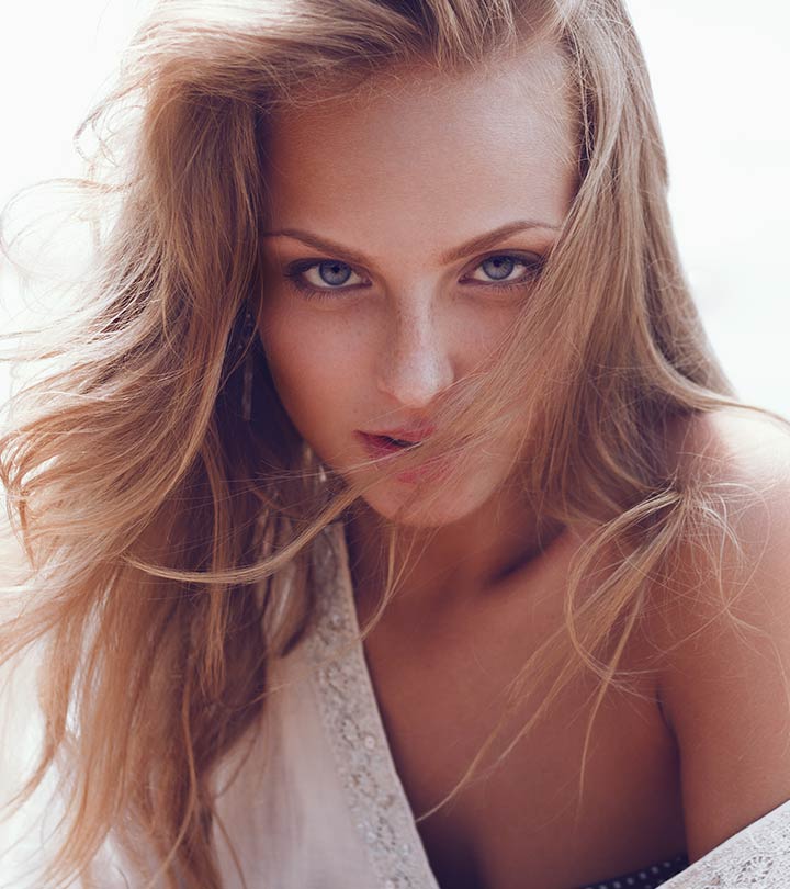 Woman With Beachy Waves Hair