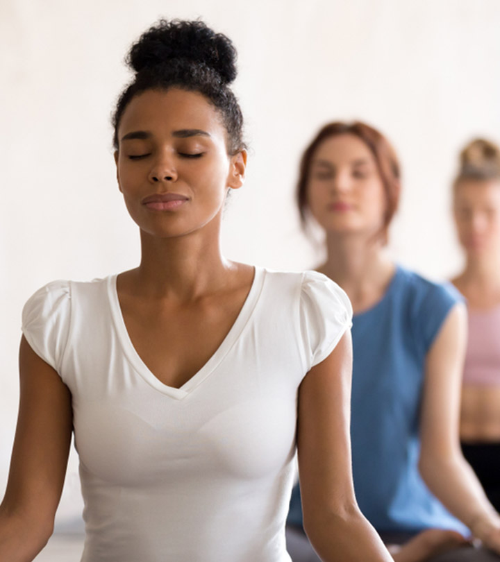 Women doing brain gym exercises
