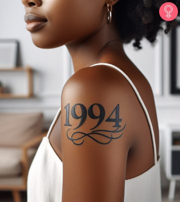 1994 birth year tattoo 1994 birth year tattoo