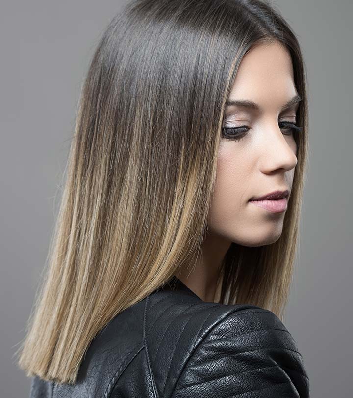 woman with Dark Ombre Hair Color