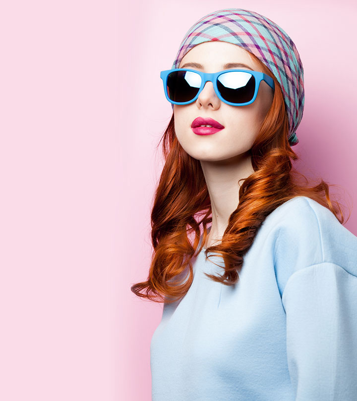 Girl Wrapping Her Hairs In Scarf