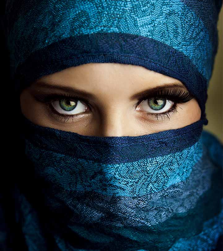An Arabic girl with beautiful eye makeup