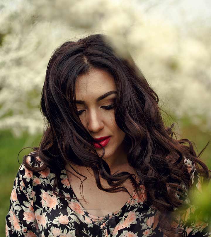 A girl with black hair