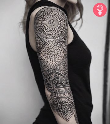 Dotwork arm tattoo Dotwork arm tattoo