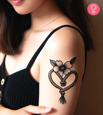 8 Unique Rope Tattoo Ideas For Men And Women With Meanings Woman wearing an anchor tattoo on the nape