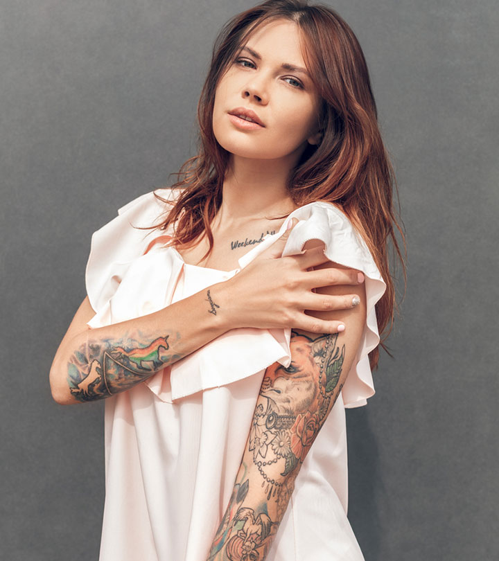 A woman concerned about her tattoos and psoriasis