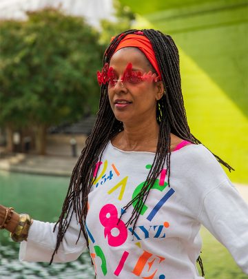 A woman with sisterlocks