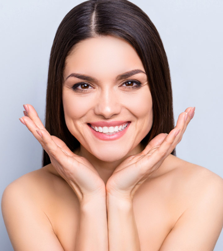 A woman with astaxanthin for skin A woman with astaxanthin for skin