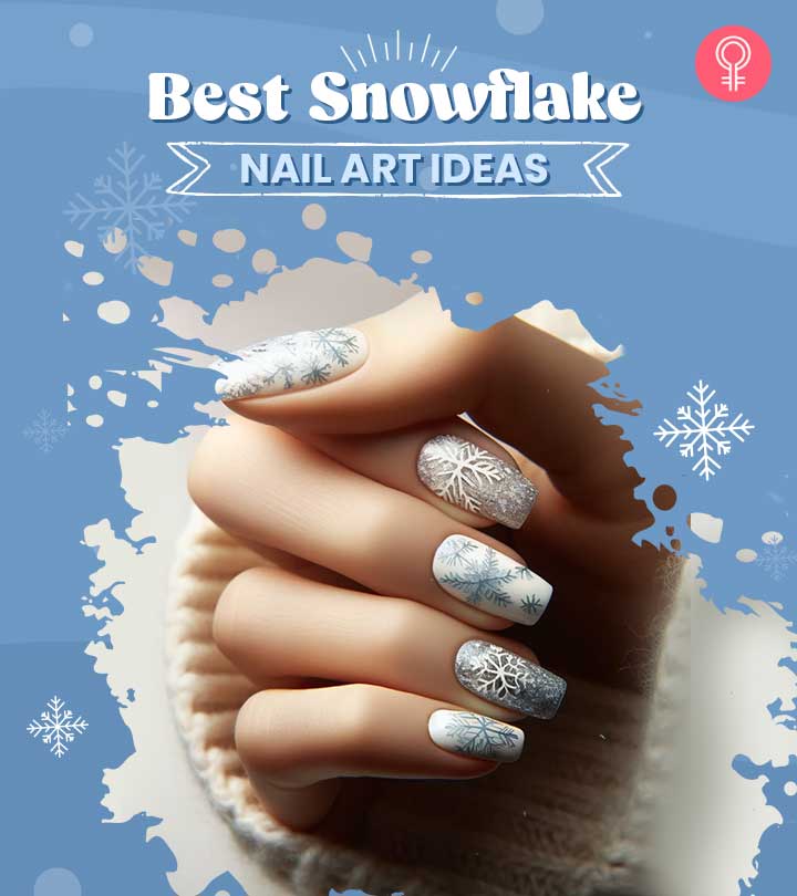 Beautiful snowflake nail art ideas Beautiful snowflake nail art ideas
