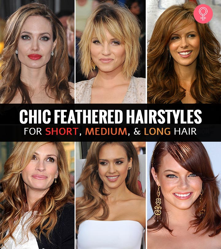 Feathered Hairstyles For Short, Medium, And Long Hair