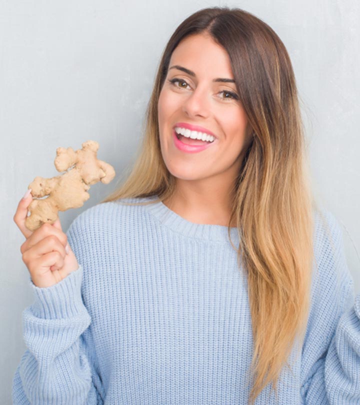 Women Using Ginger For Hair Growth