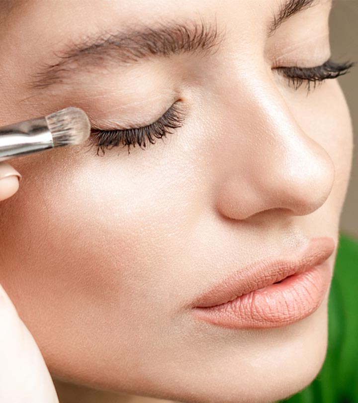 Woman Doing Eye Makeup