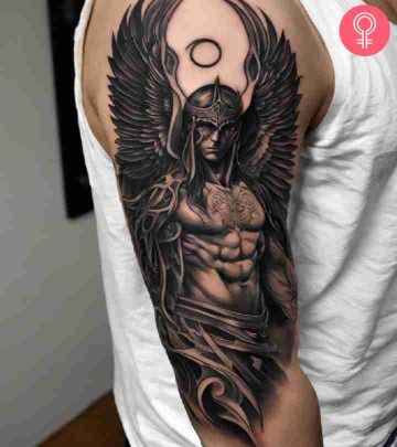 Fallen angel tattoo