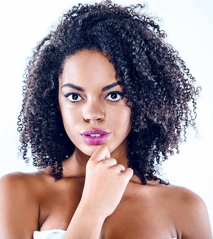 Woman With Fine Natural Hair