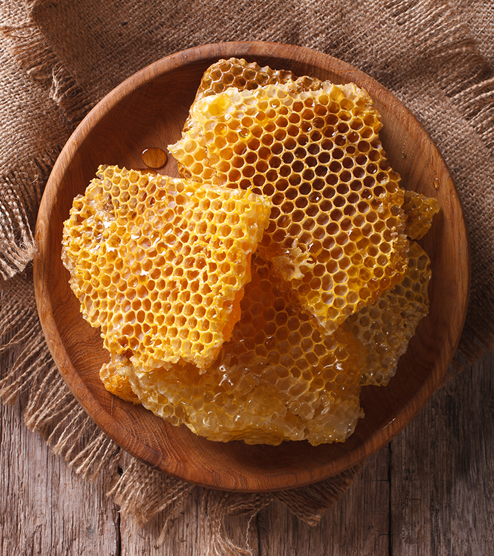 A bowl of beeswax for Hair