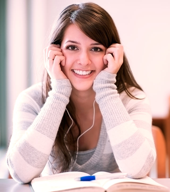 College Girl in Gorgeous Makeup