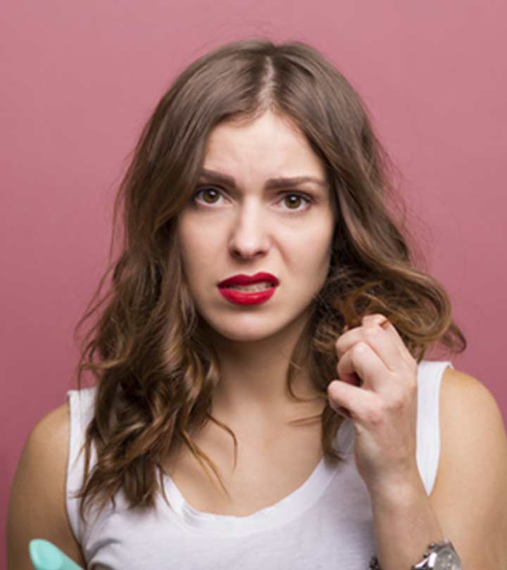 Woman With Damaged Hair Woman With Damaged Hair