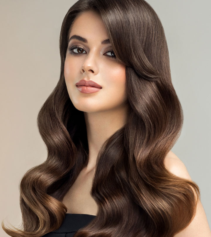 A girl with long shiny hair A girl with long shiny hair