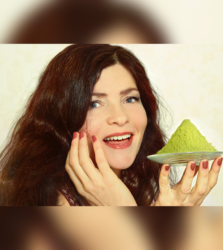 Women With Henna On The Hair Women With Henna On The Hair