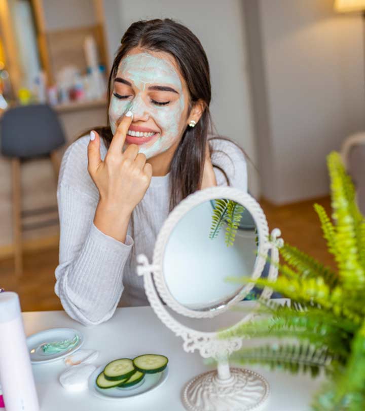 Women With Facial At Home