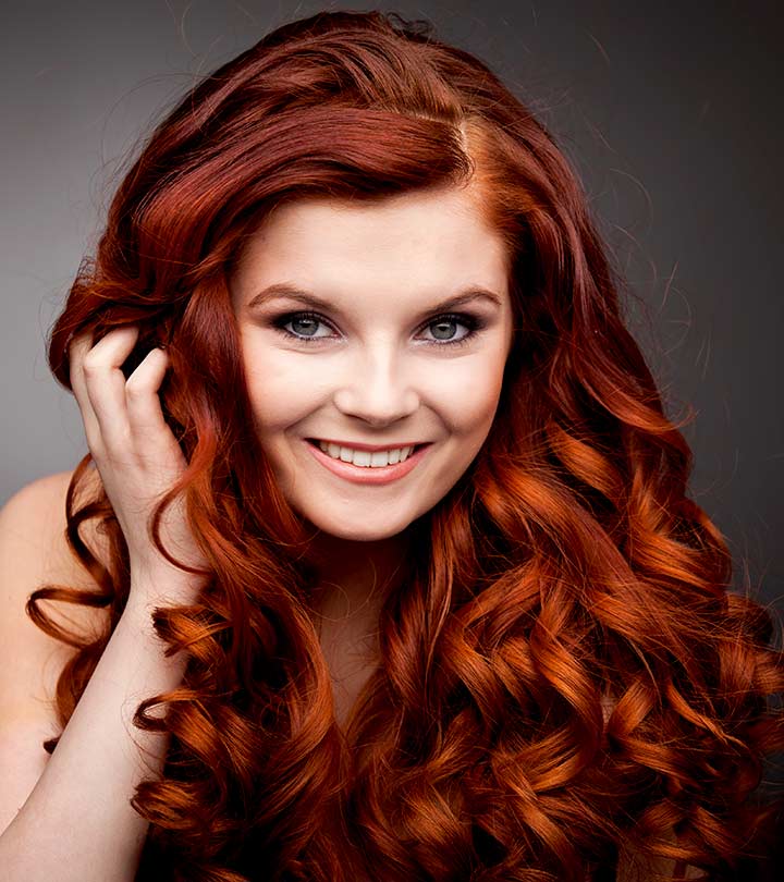 Women with silky and bouncy hair