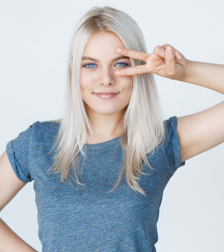 Women With Grown Out Bleached Hair