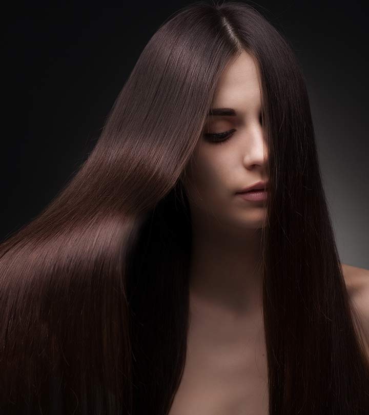 A woman with loose hair