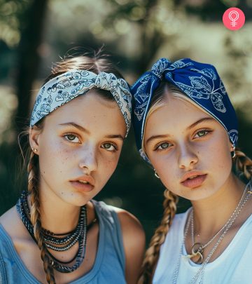 women wearing bandana women wearing bandana