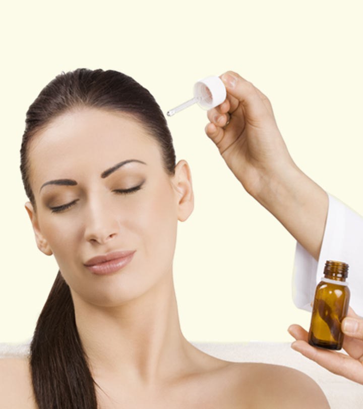 Women Using Castor Oil For Scalp Problems
