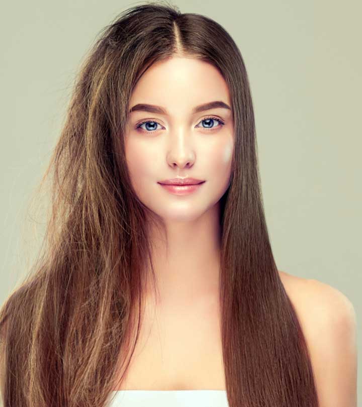 Woman With Thin Hair Considering A Keratin Treatment Woman With Thin Hair Considering A Keratin Treatment