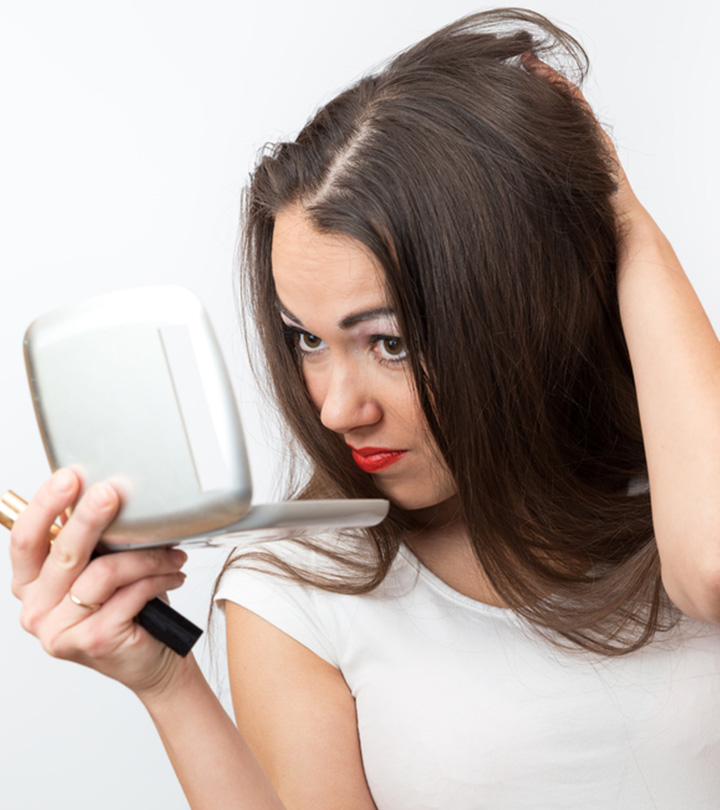 A Women With Prematurely Graying Hair