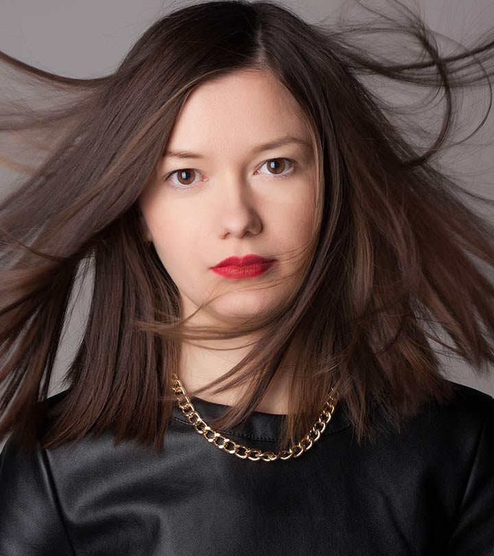 Woman With Medium Length Hairstyle