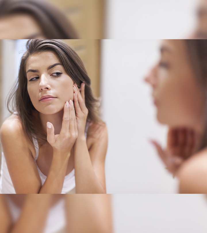 Woman Applying Acid Mantle For Skin